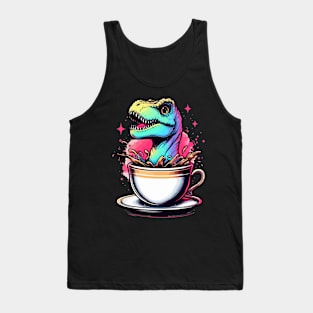 Cute Colorful Tea rex Tank Top